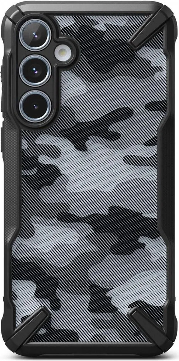 Ringke Fusion X Hoesje Samsung Galaxy A35 - Camo Zwart - afbeelding 6 van 6