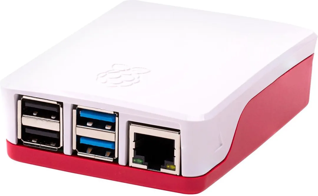 Raspberry Pi 4 Behuizing - Roze/Wit