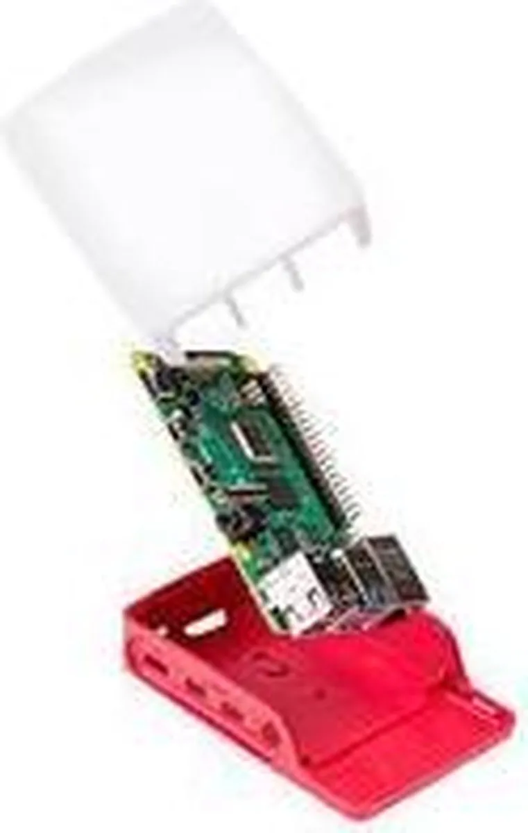 Raspberry Pi 4 Behuizing - Roze/Wit - afbeelding 6 van 6