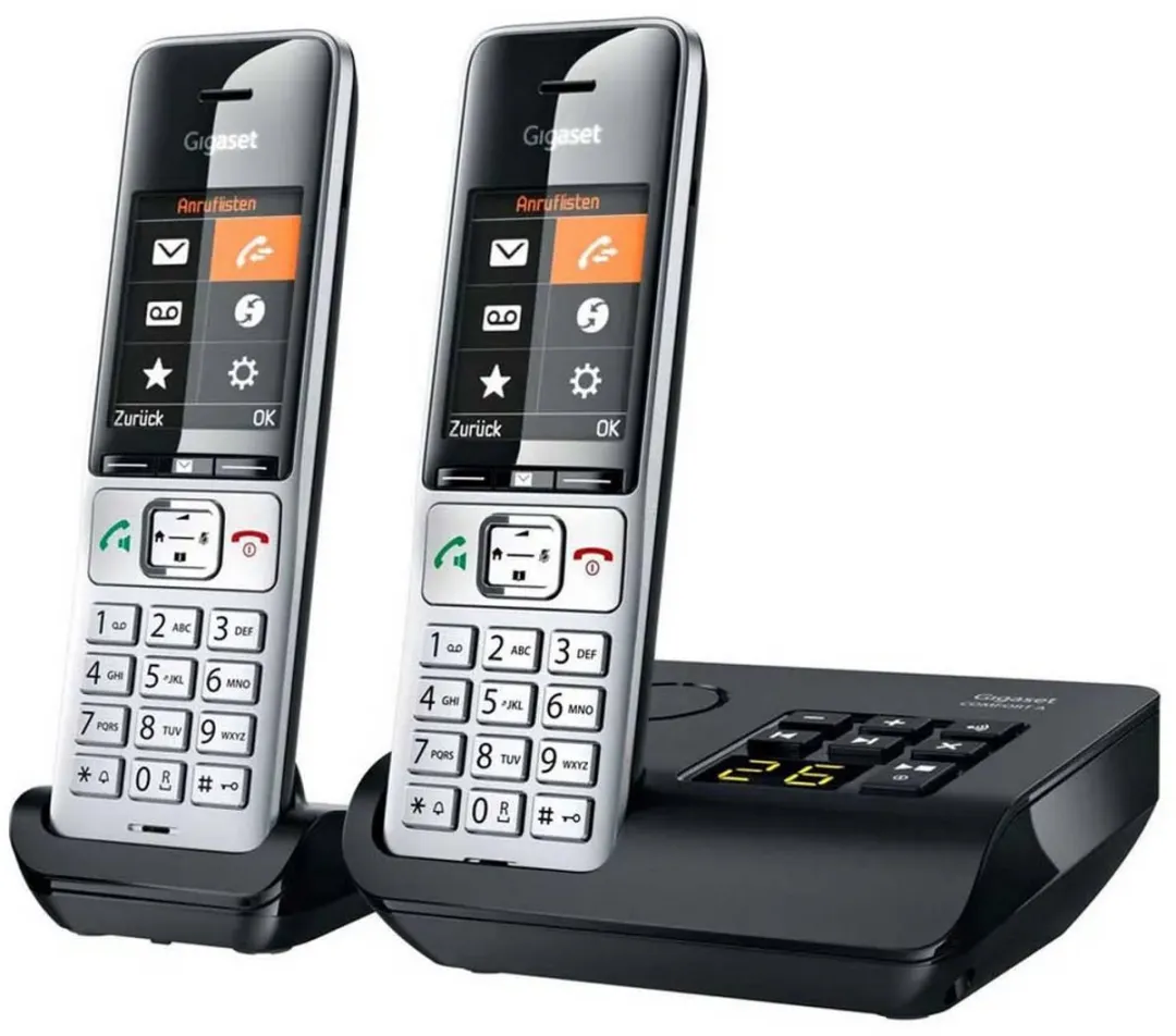 Gigaset COMFORT 500A duo Telefoon - 2 Handsets - Zwart/Zilver - afbeelding 6 van 6