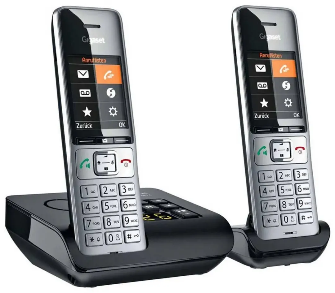 Gigaset COMFORT 500A duo Telefoon - 2 Handsets - Zwart/Zilver