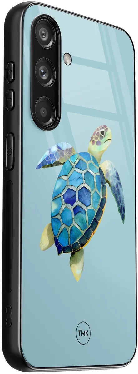 Casevibes Samsung Galaxy S24 Schildpad Hoesje - Blauw - afbeelding 2 van 3