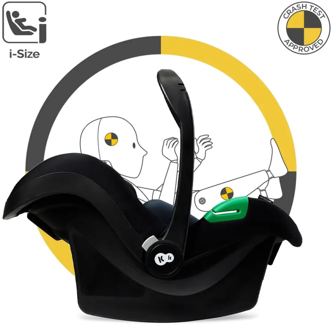 KinderKraft MOOV 2 4-in-1 Kinderwagen Reiswieg Wandelwagen MINK PRO i-Size Autostoel - Grijs