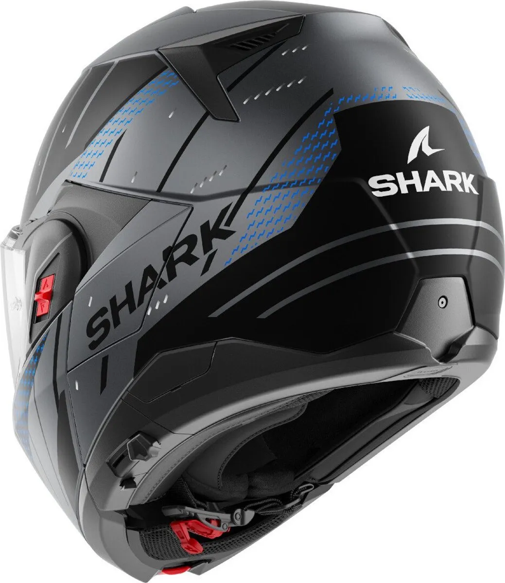 Shark Oxo Rydger Mat Antraciet/Zwart ABK Systeemhelm - XL