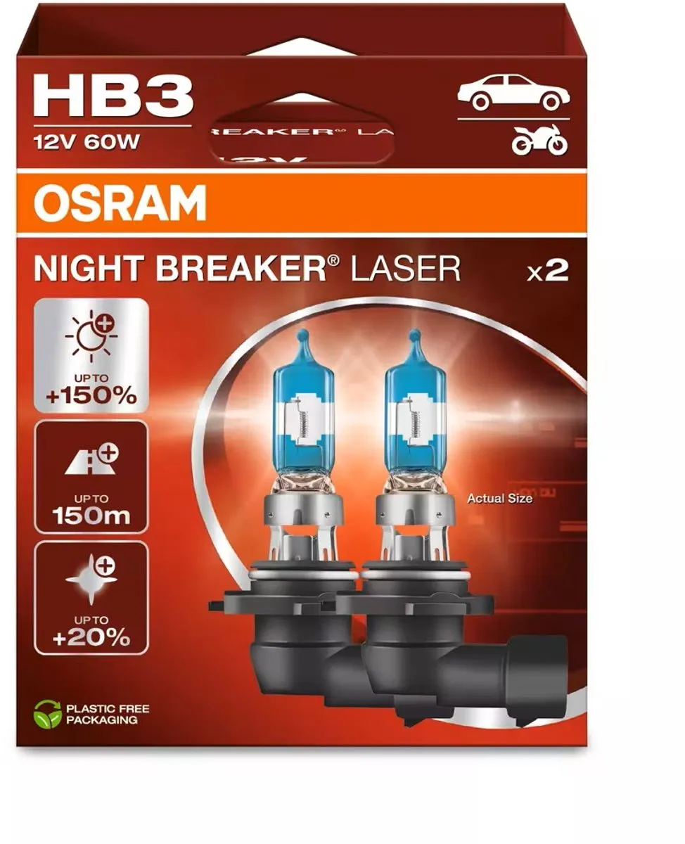Osram Night Breaker Laser 9005 Halogeen Autolampen