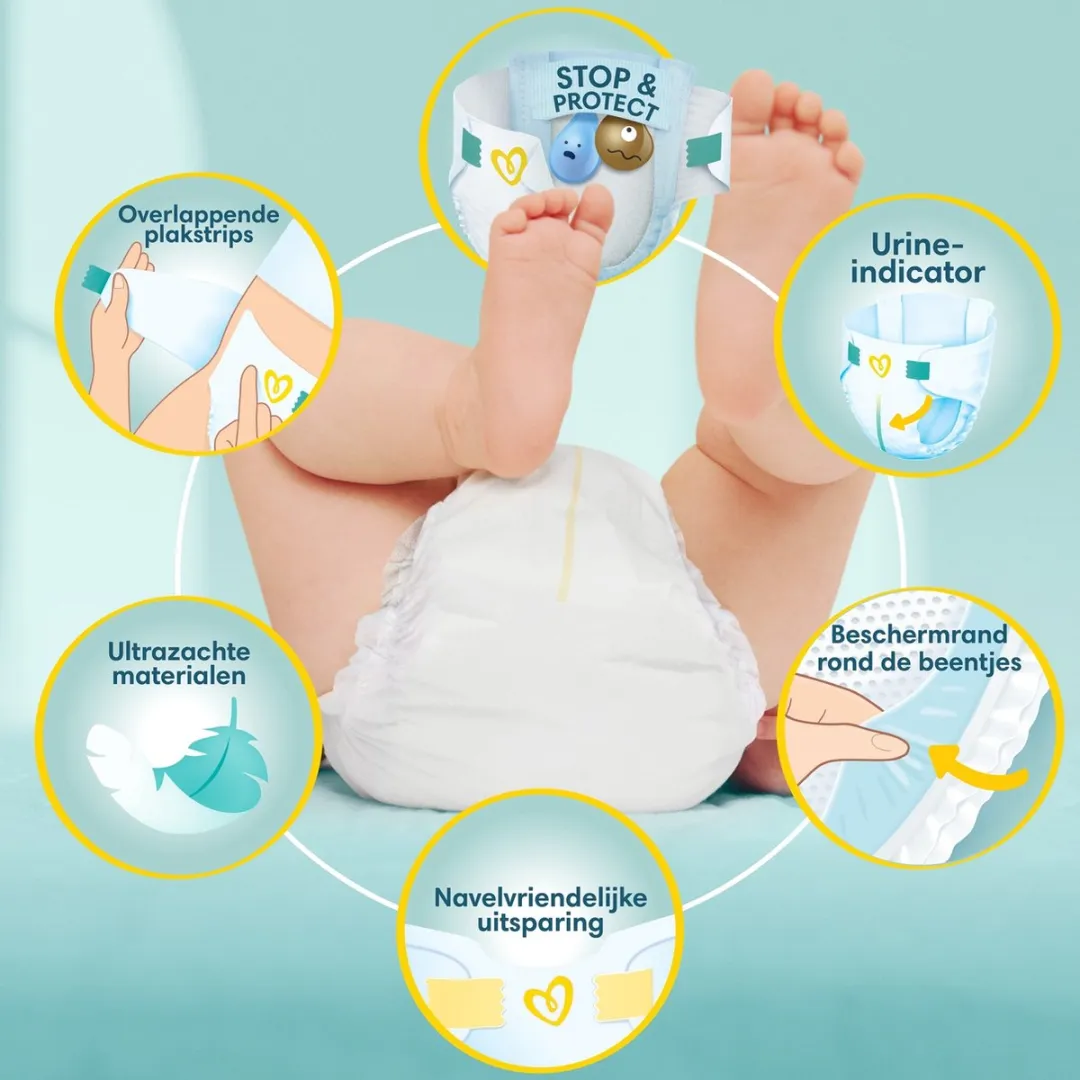 Pampers Premium Protection Maat 2 - 108 Luiers