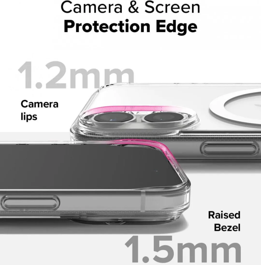 Ringke Fusion Magnetic Hoesje iPhone 16 - Transparant