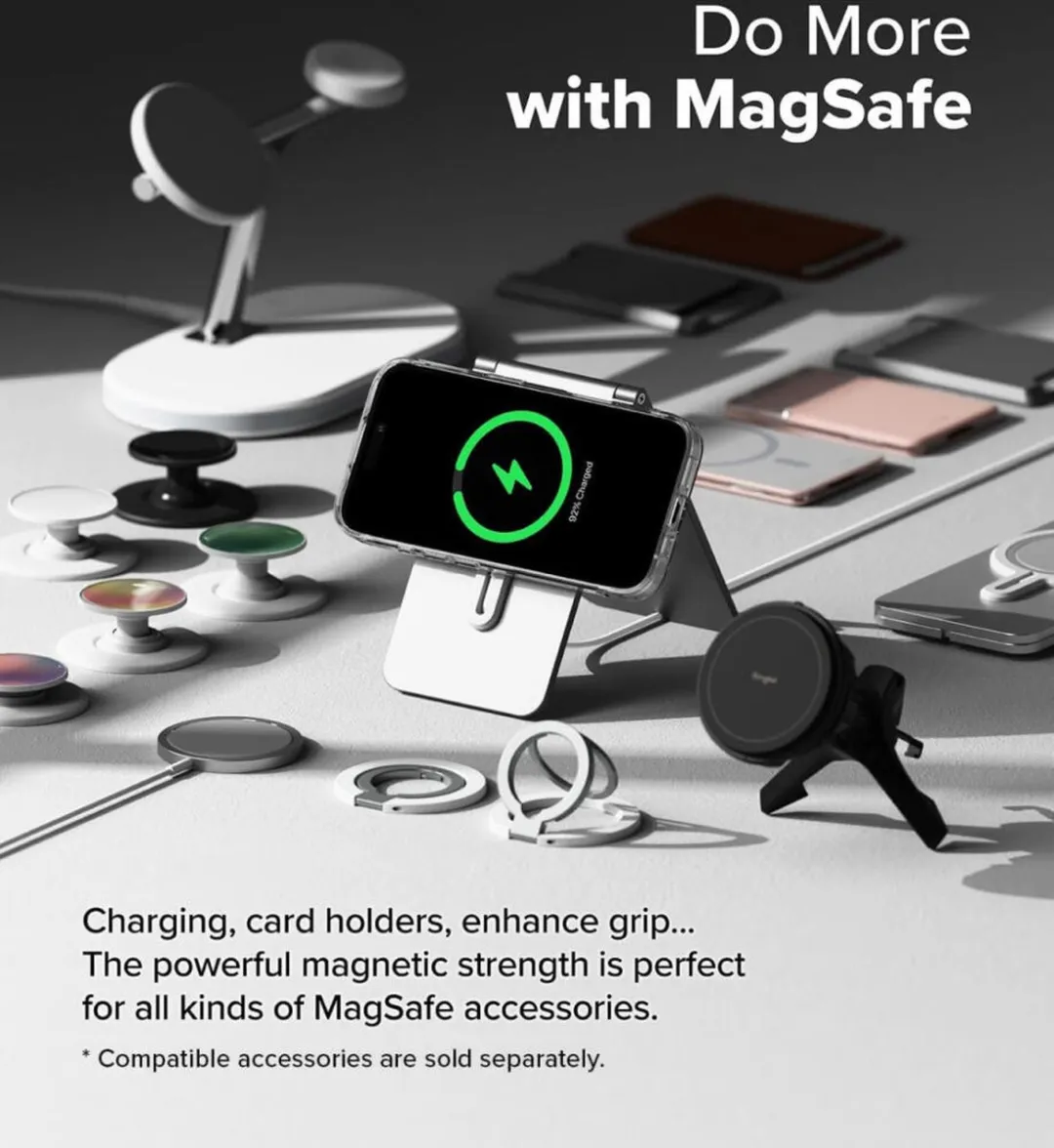 Ringke Fusion Magnetic Hoesje iPhone 16 - Transparant