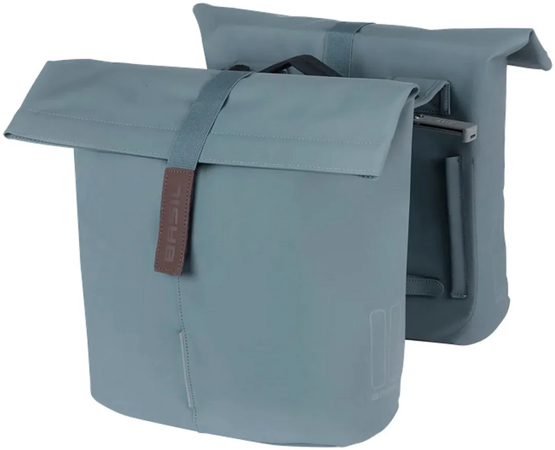 Basil City Dubbele Fietstas MIK 32L - Graphite Blue