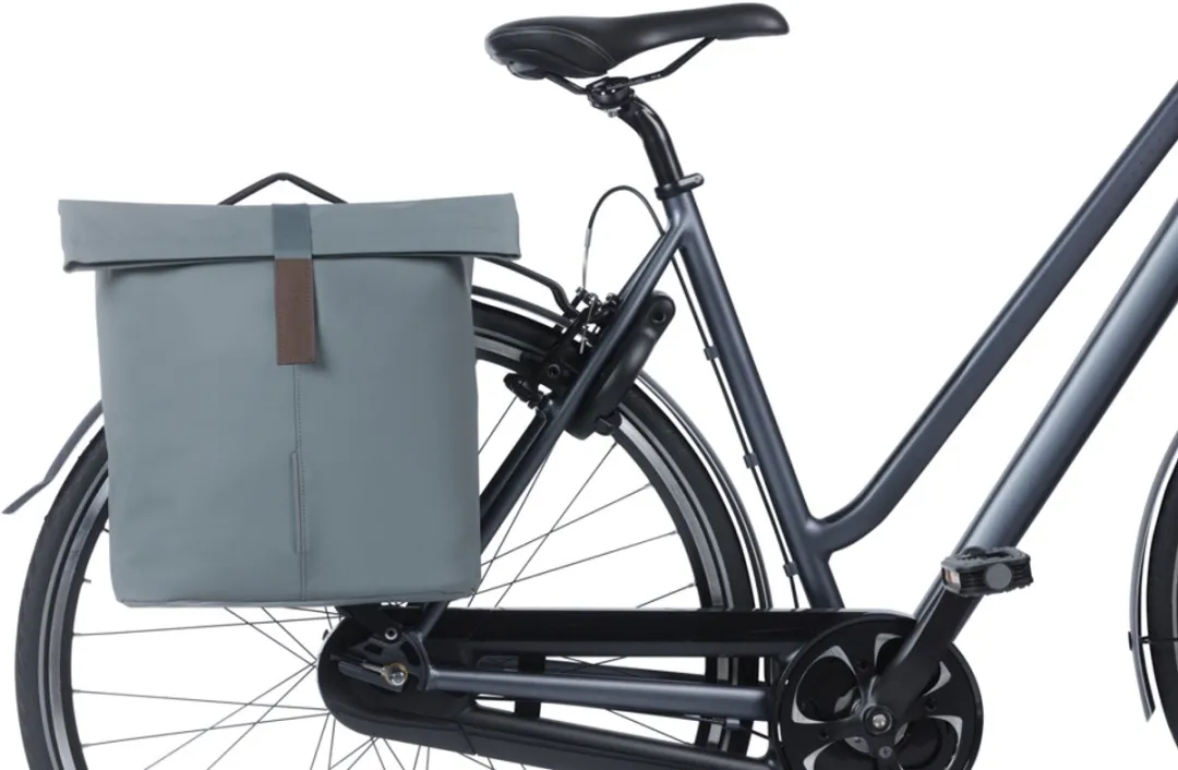 Basil City Dubbele Fietstas MIK 32L - Graphite Blue - afbeelding 6 van 6