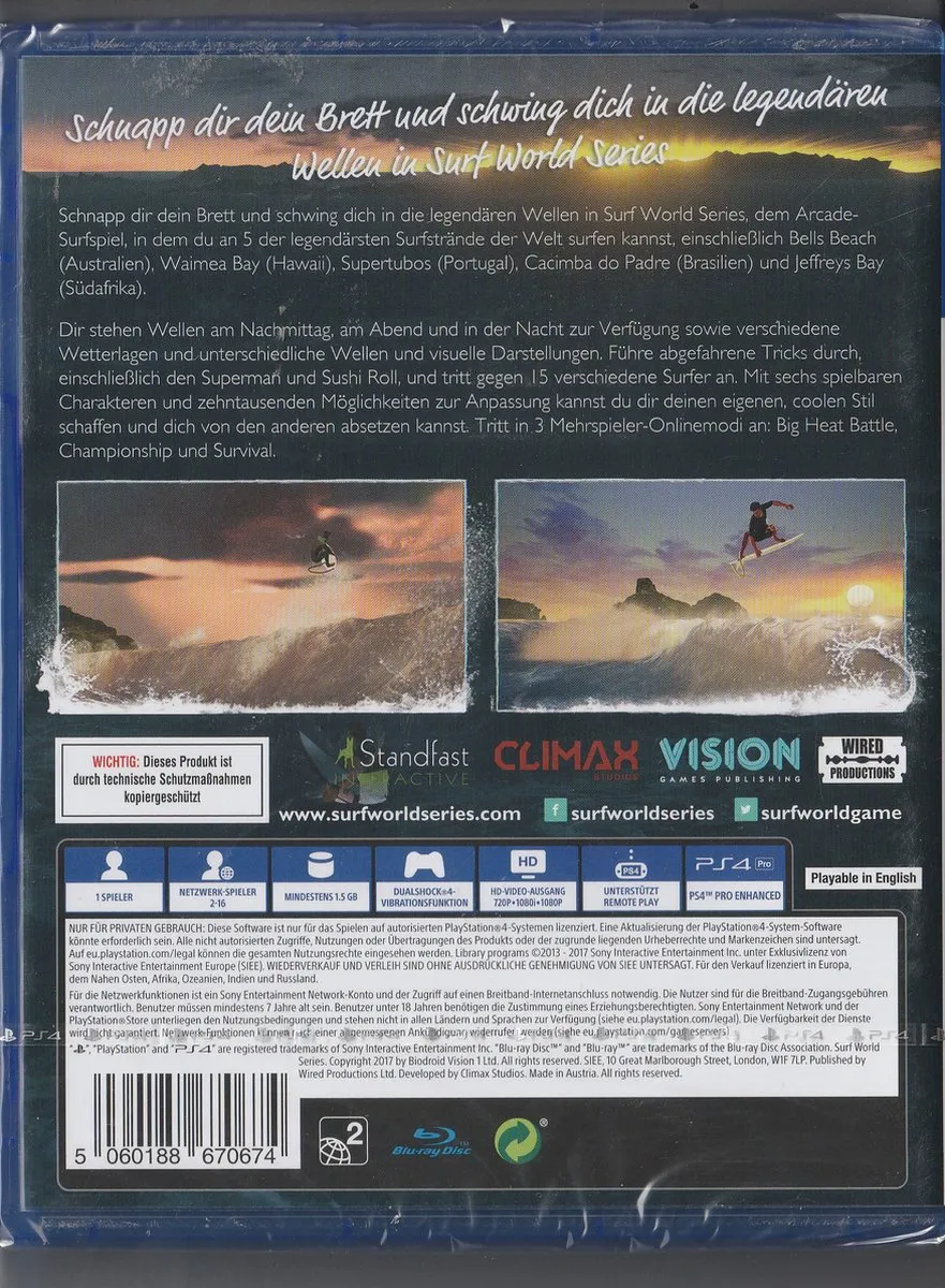 Mindscape Surf World Series Duits - PlayStation 4