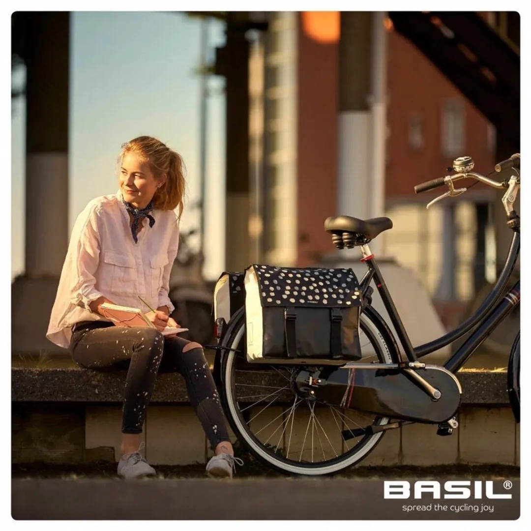 Basil Urban Load Dubbele Fietstas - 48L - Zwart