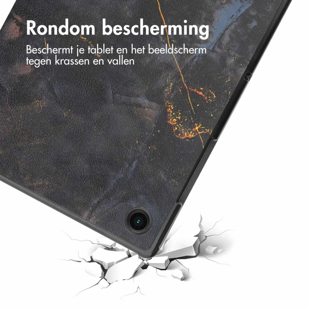 Imoshion SH00062377 Tablethoes - Samsung Galaxy Tab A8 2021/2022 - 10.4" - Trifold - Black Marble