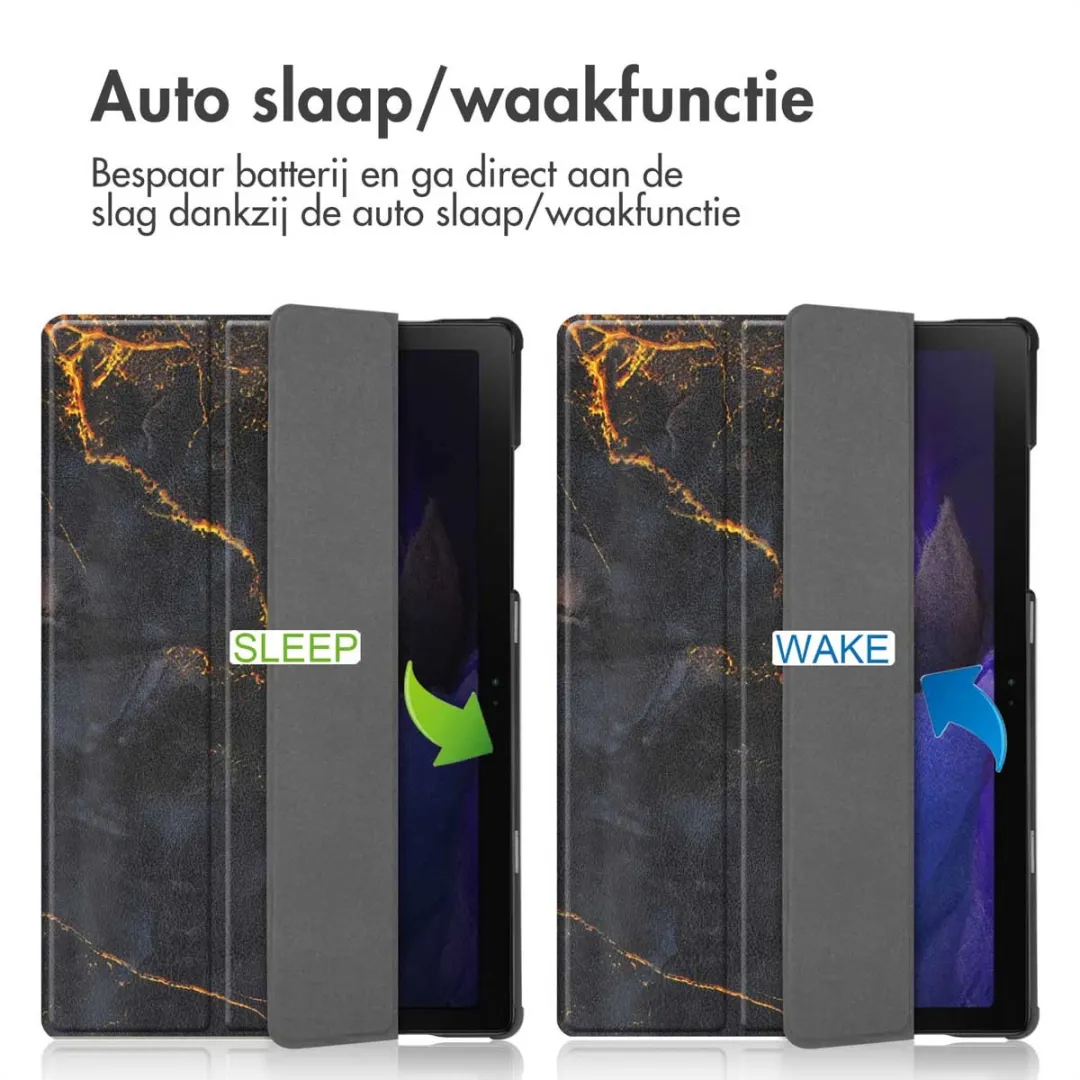 Imoshion SH00062377 Tablethoes - Samsung Galaxy Tab A8 2021/2022 - 10.4" - Trifold - Black Marble