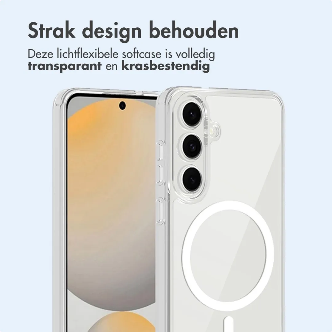 Imoshion Hoesje Samsung Galaxy S25 FE - Transparant met MagSafe Ring - afbeelding 6 van 6
