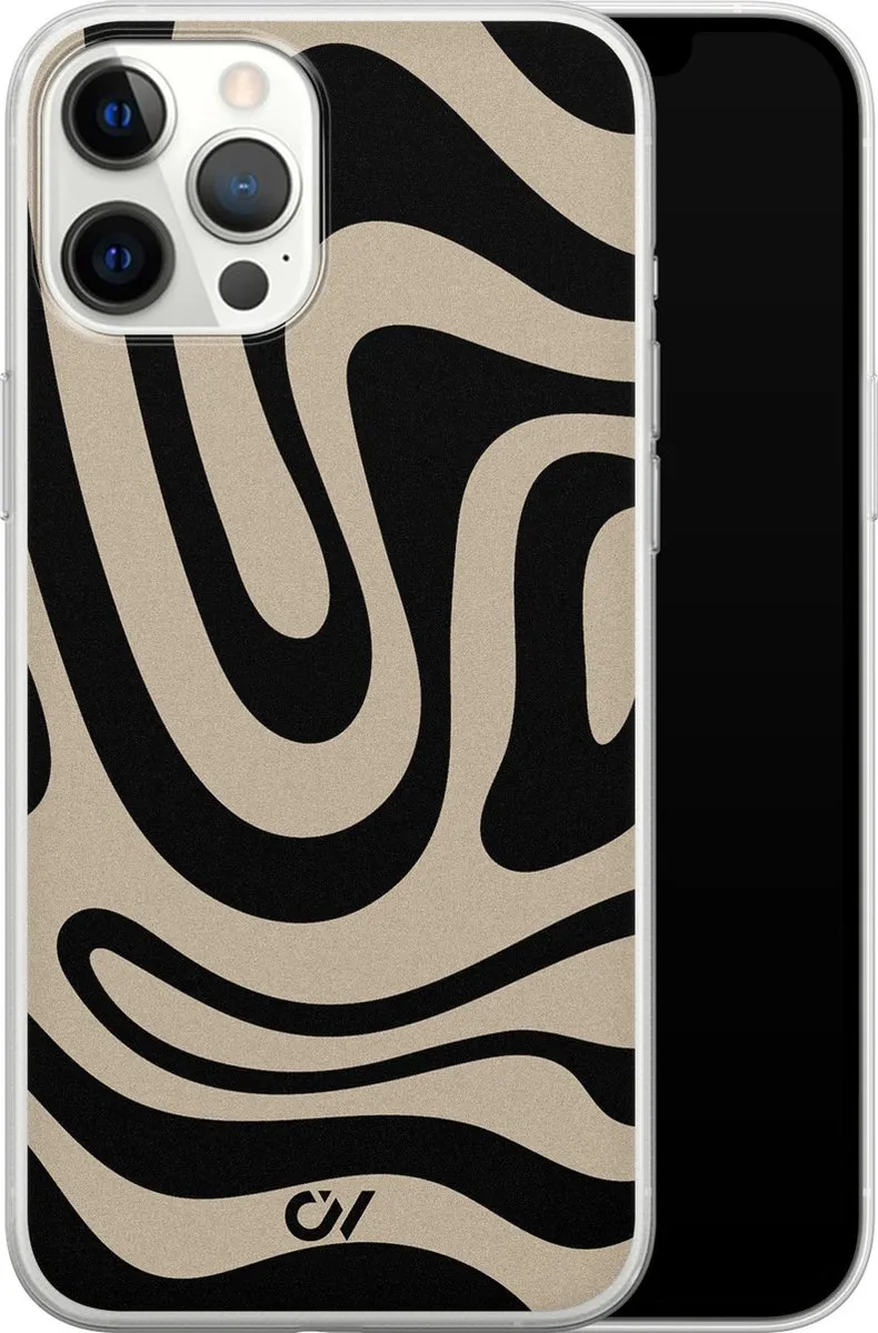 Casevibes iPhone 12 Pro Max Hoesje A/12PM/UV/010 - Zwart