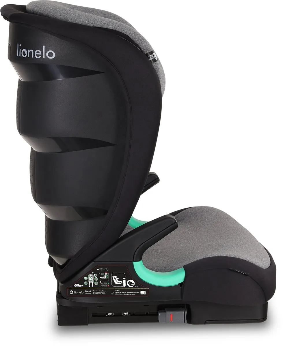 Lionelo Neal i-Size Autostoel 100-150cm - Grijs