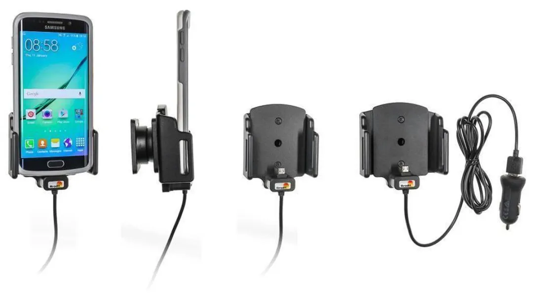 Brodit Universele Houder 521620 - 12V USB - Zwart