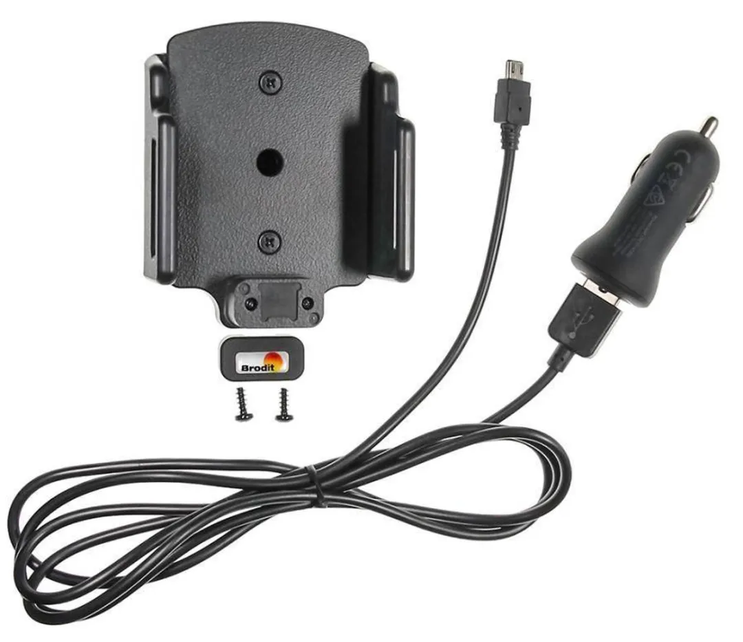 Brodit Universele Houder 521620 - 12V USB - Zwart