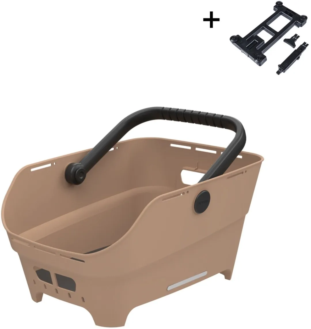 Basil Cento Neo Fietsmand Achter - 21L - Zand