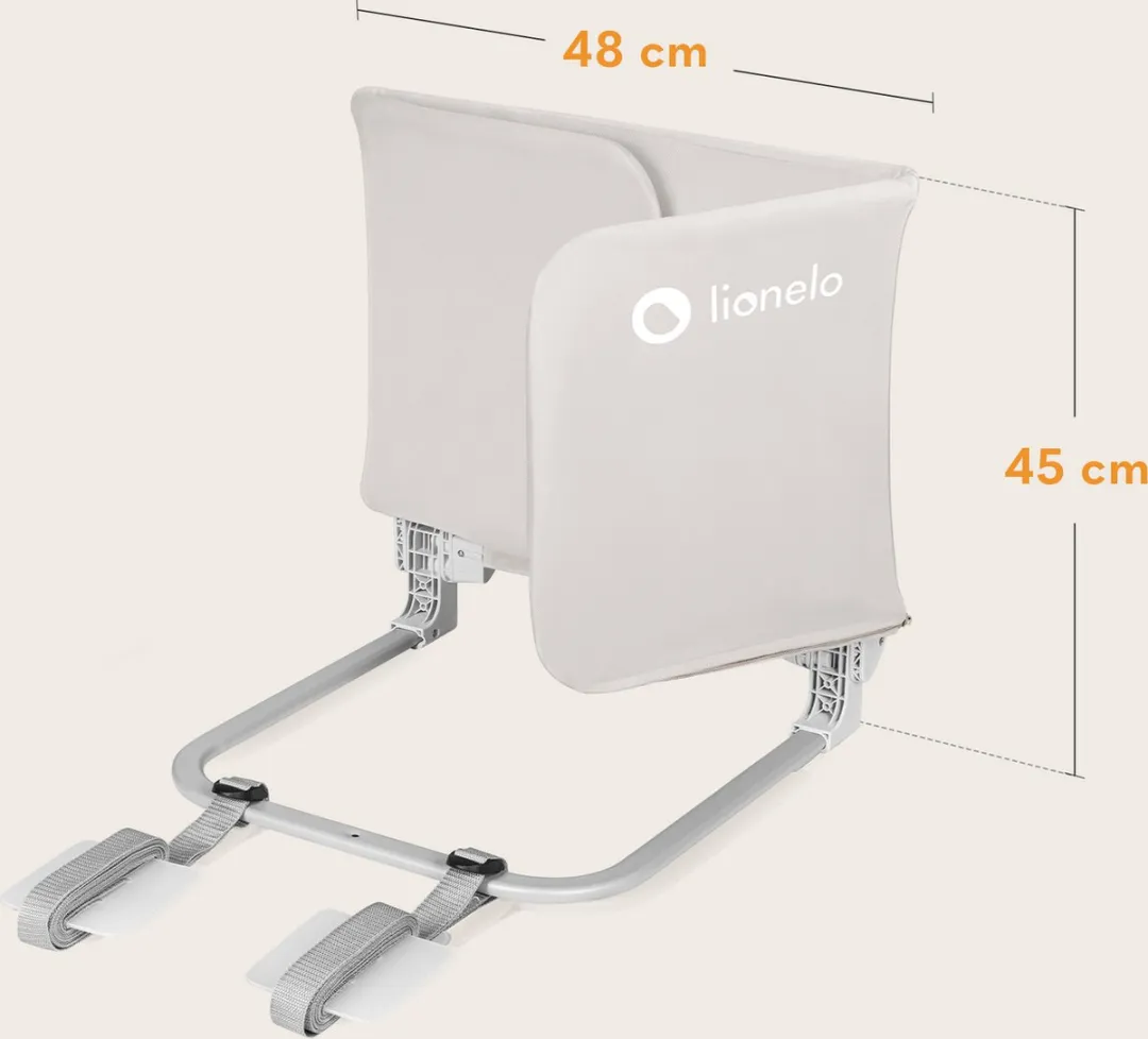 Lionelo Lora Bedhekje 105cm - Grijs