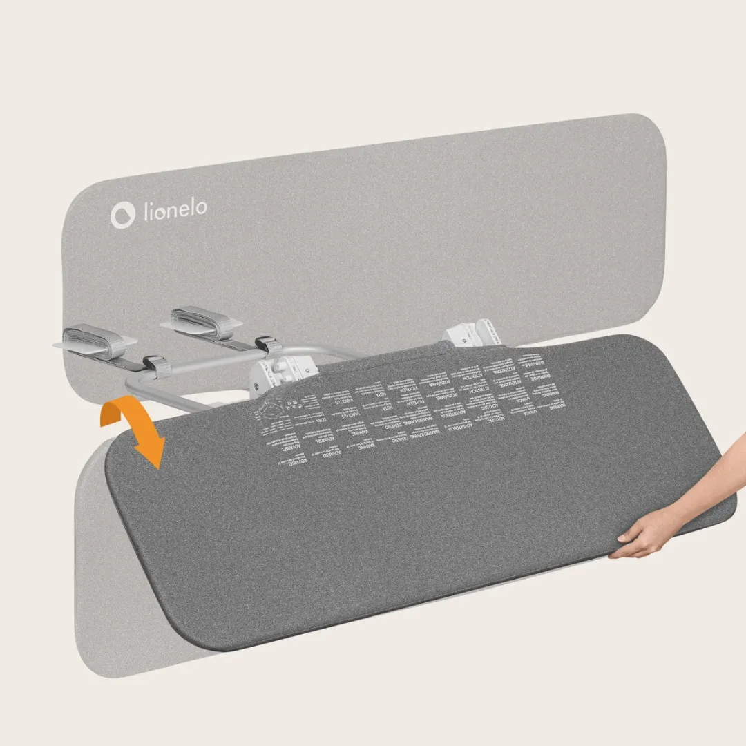 Lionelo Lora Bedhekje 105cm - Grijs