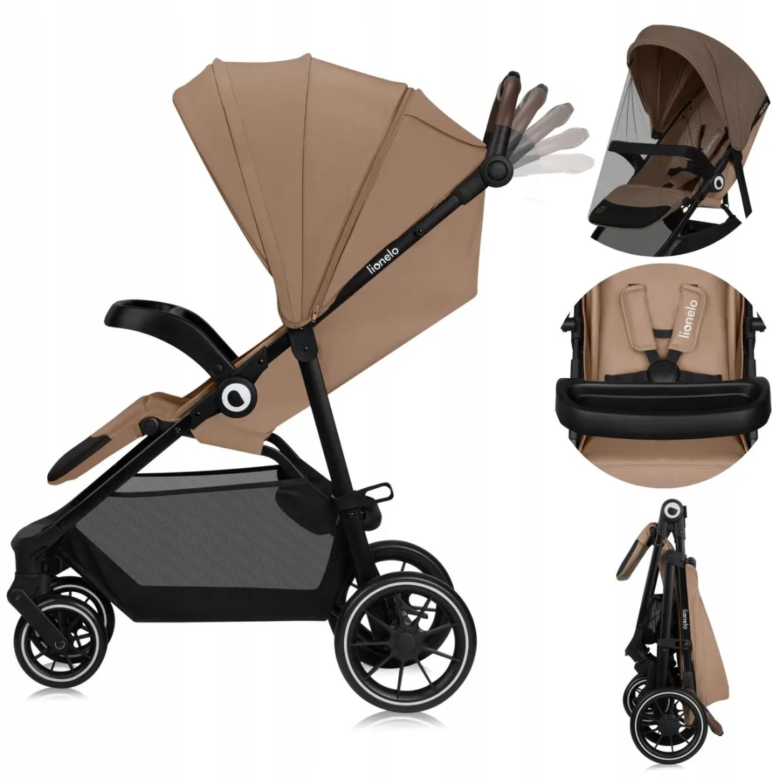 Lionelo Emma One Buggy Groen - XXL Kapje EVA Wielen