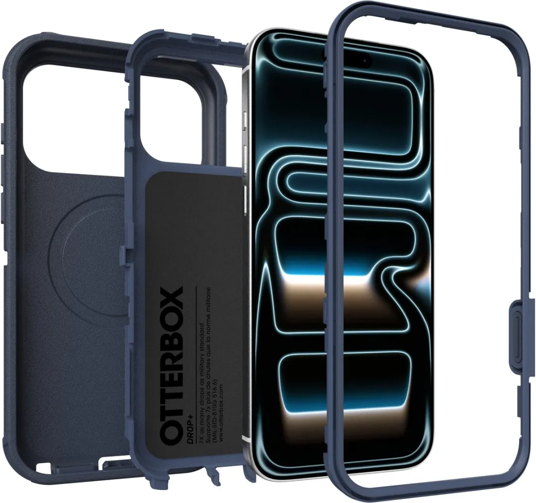 OtterBox Defender Pro 77-98396 iPhone 17 Pro Max Hoesje - Blauw - afbeelding 6 van 6