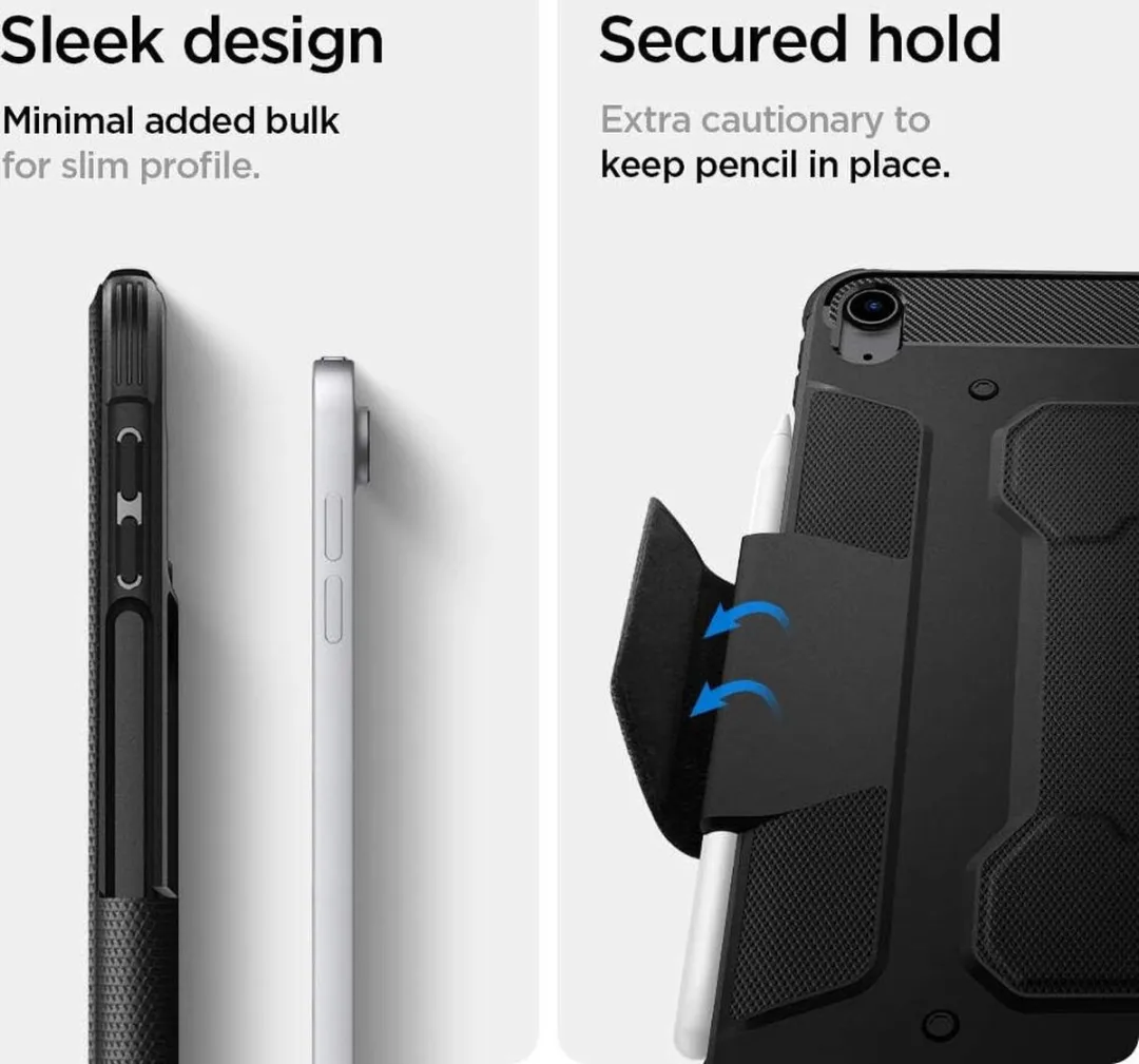 Spigen Rugged Armor ACS02054 Hoes iPad Air 10.9 - Zwart