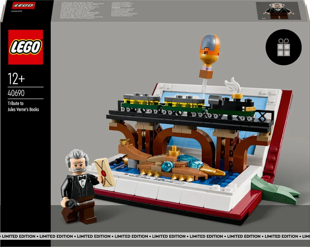 LEGO 40690 Tribute to Jules Verne's Books