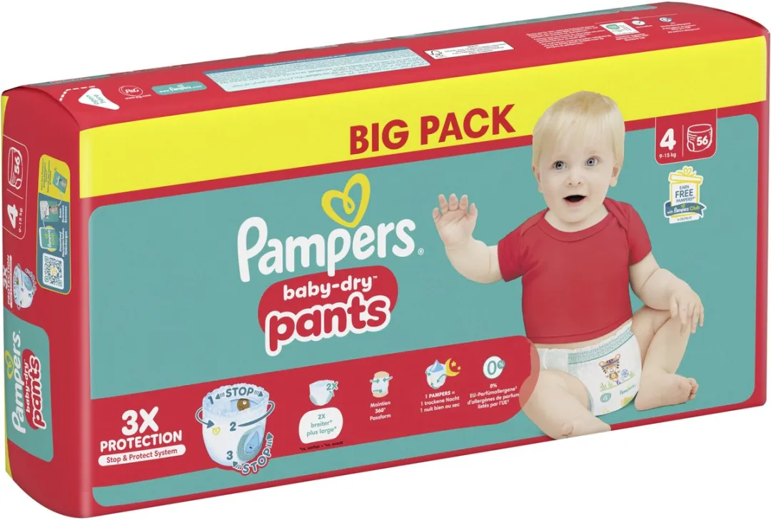 Pampers Baby-Dry Pants Maat 4 Luierbroekjes