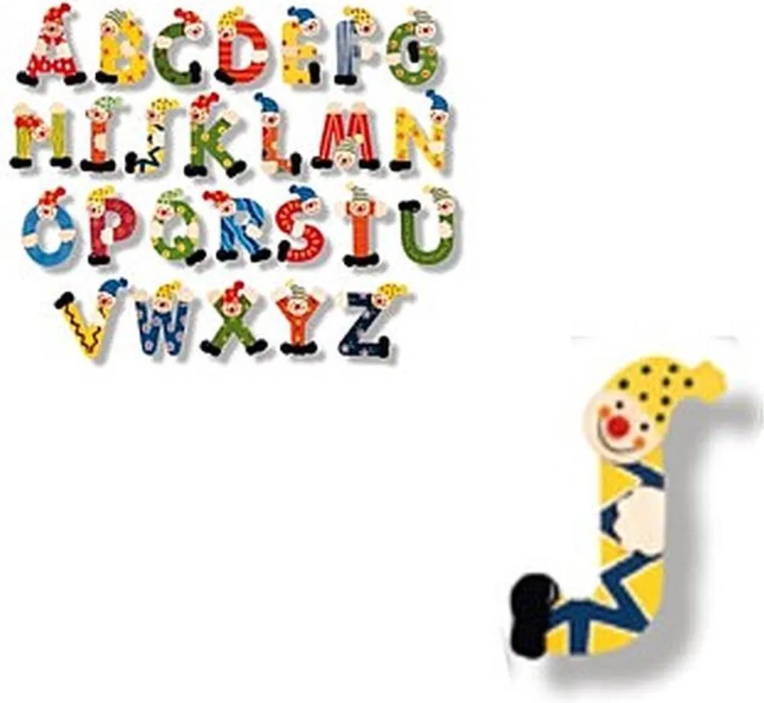 Simply For Kids Houten Naamletter Clown J