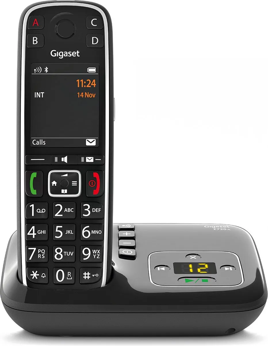 Gigaset E720A DECT Telefoon - Bluetooth - 1 Handset - Zwart