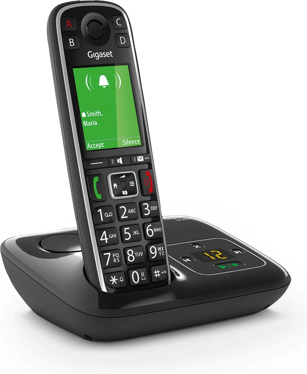 Gigaset E720A DECT Telefoon - Bluetooth - 1 Handset - Zwart