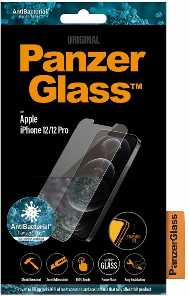 PanzerGlass Standard Fit iPhone 12 Screenprotector - Case Friendly