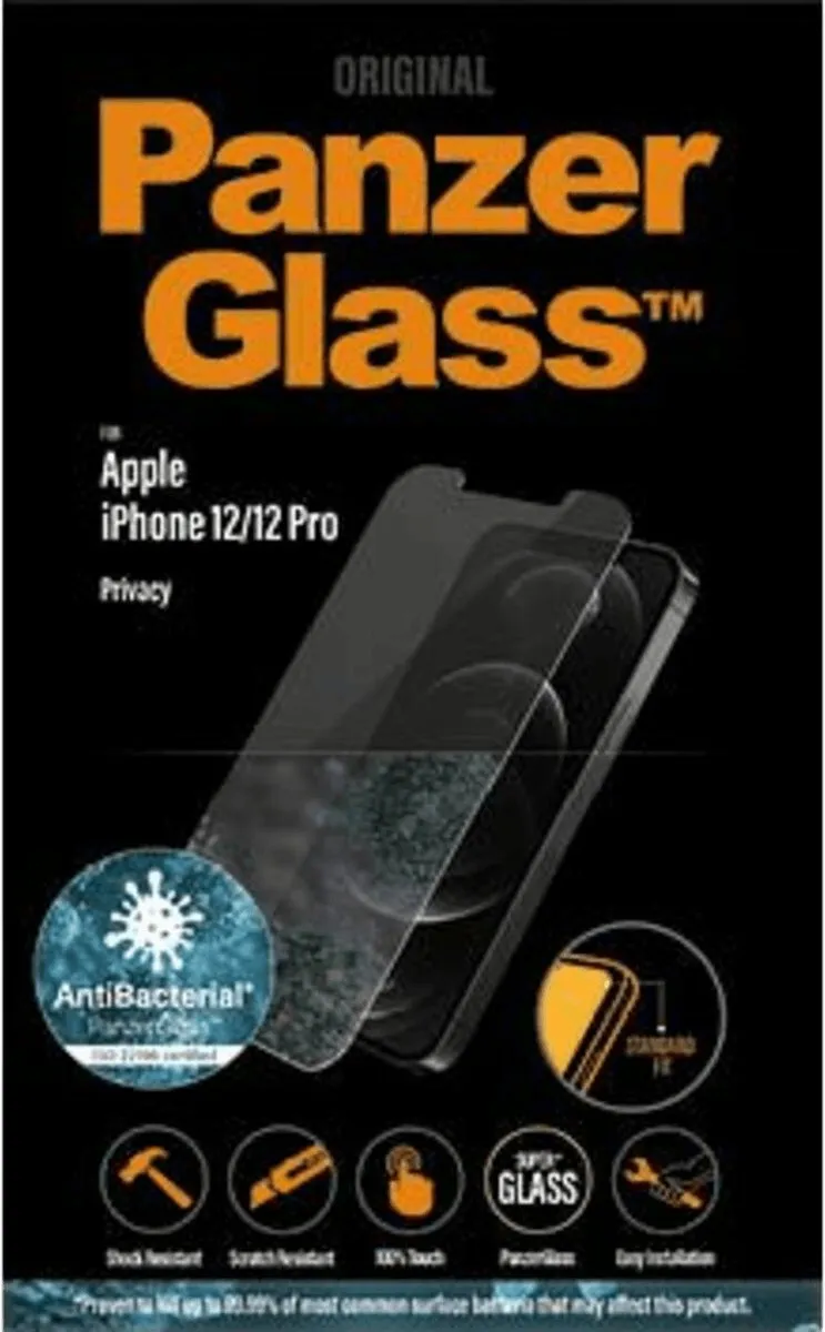 PanzerGlass Standard Fit iPhone 12 Screenprotector - Case Friendly - afbeelding 6 van 6