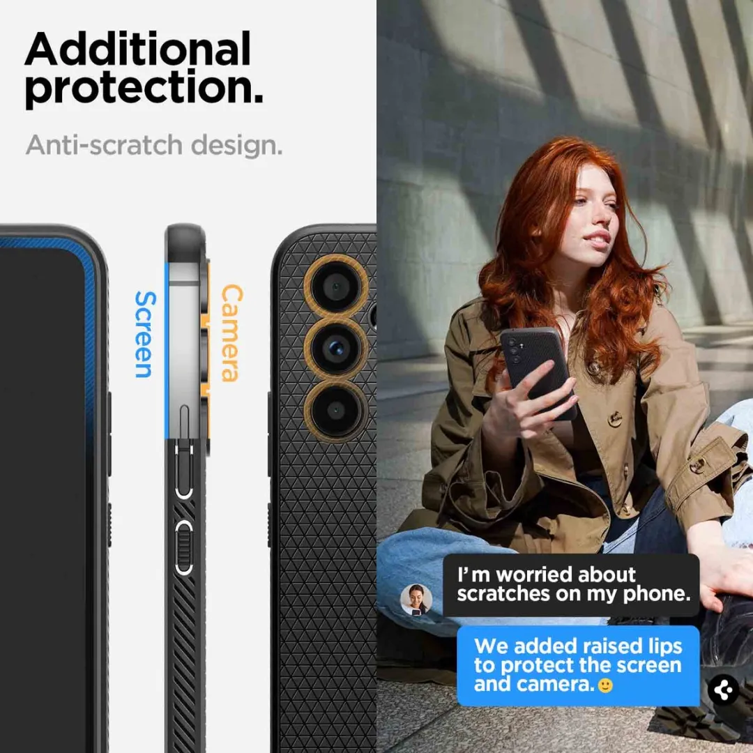Spigen Liquid Air Hoesje ACS05885 - Samsung Galaxy A54 - Zwart