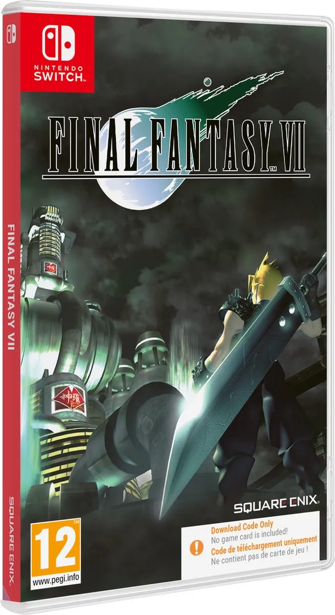 Square Enix Final Fantasy VII Nintendo Switch Code