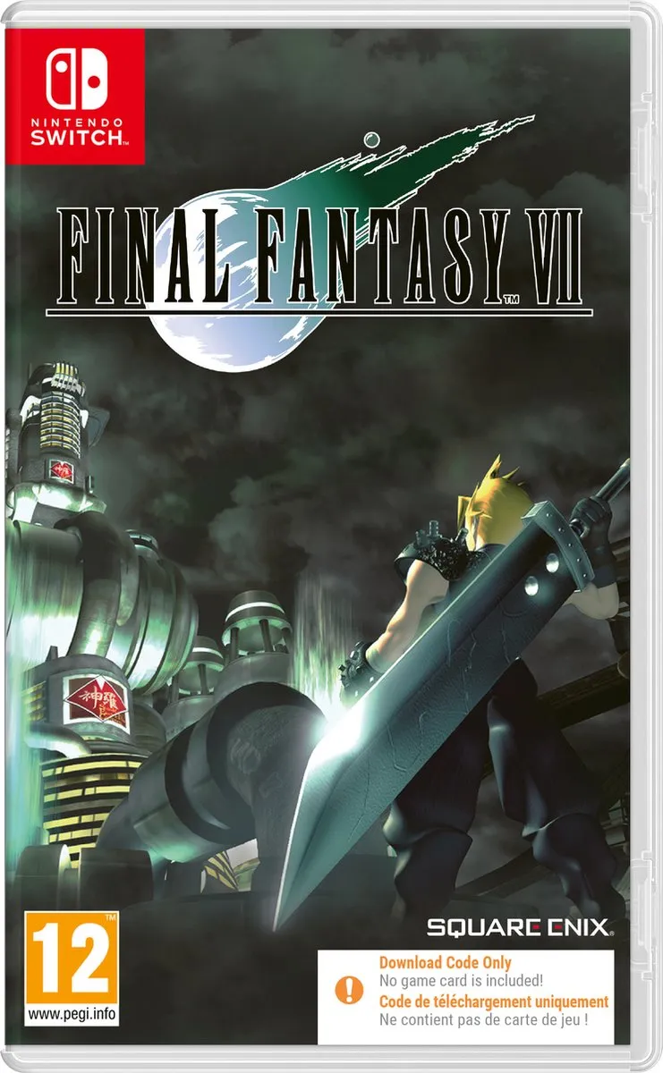Square Enix Final Fantasy VII Nintendo Switch Code