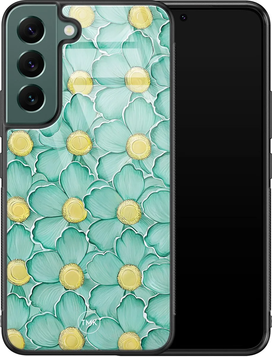 Casevibes Hoesje Samsung Galaxy S22 Mint Blossom - Groen