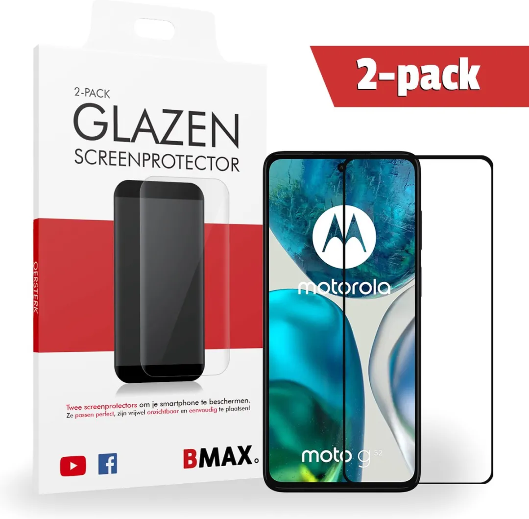 BMAX Motorola Moto G52 Screenprotector 2 Stuks