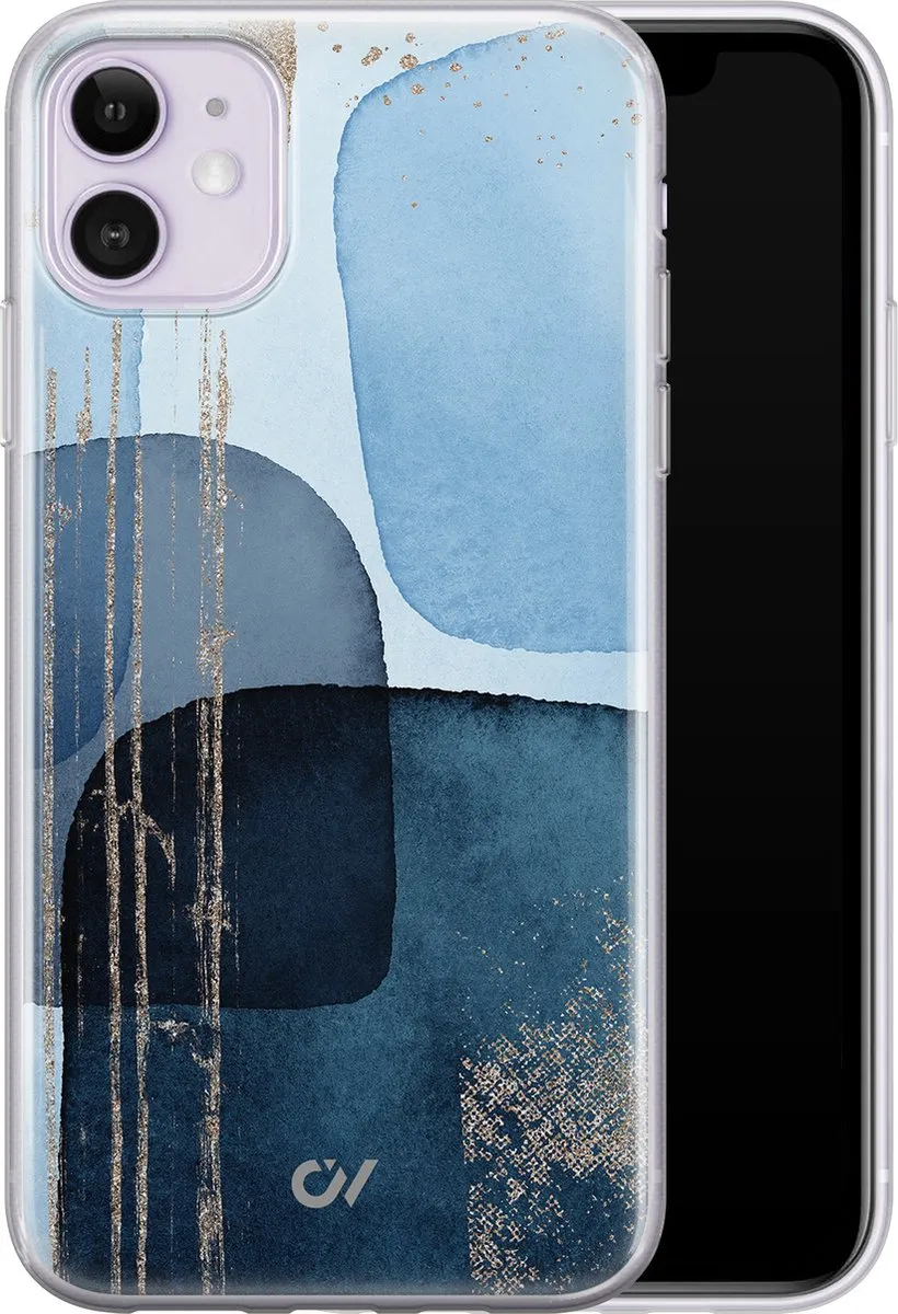 Casevibes Hoesje iPhone 11 A/11/UV/028 - Blauw
