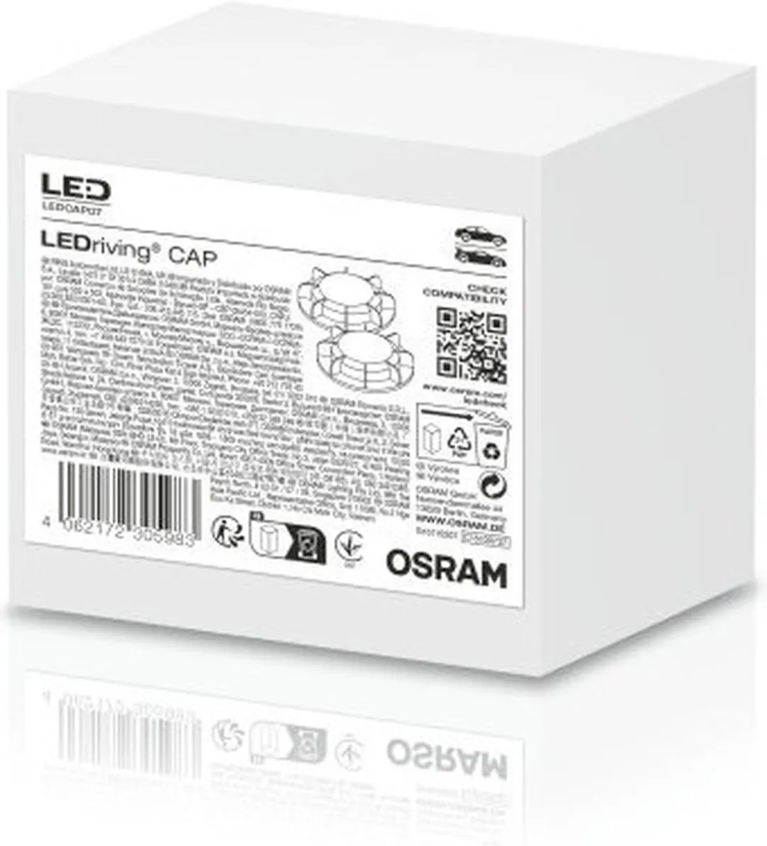 Osram LEDriving CAP LEDCAP07 LED Cap - 2 Stuks - Zwart