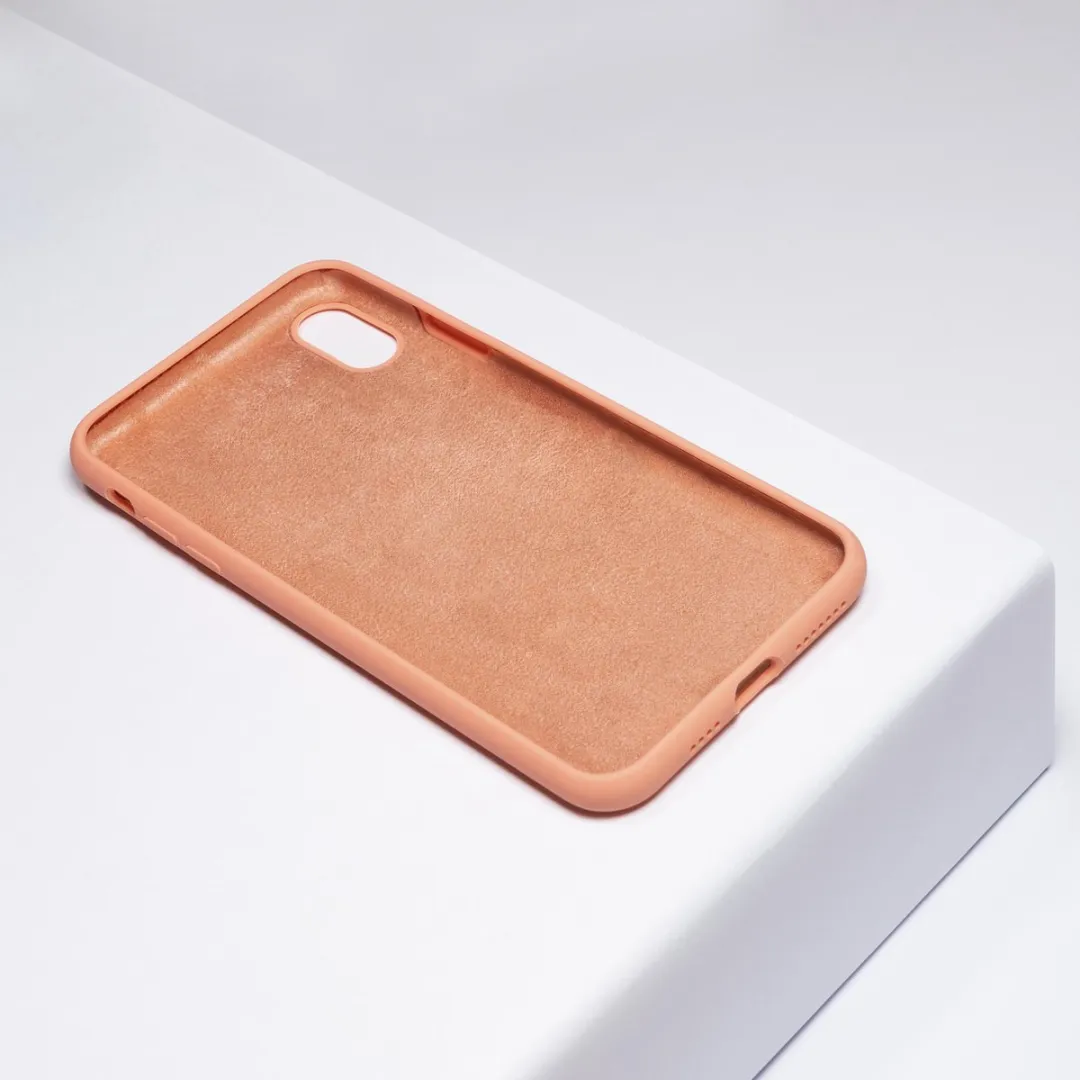 BMAX Siliconen Hoesje iPhone XS Max - BMAX88512 - Nectarine