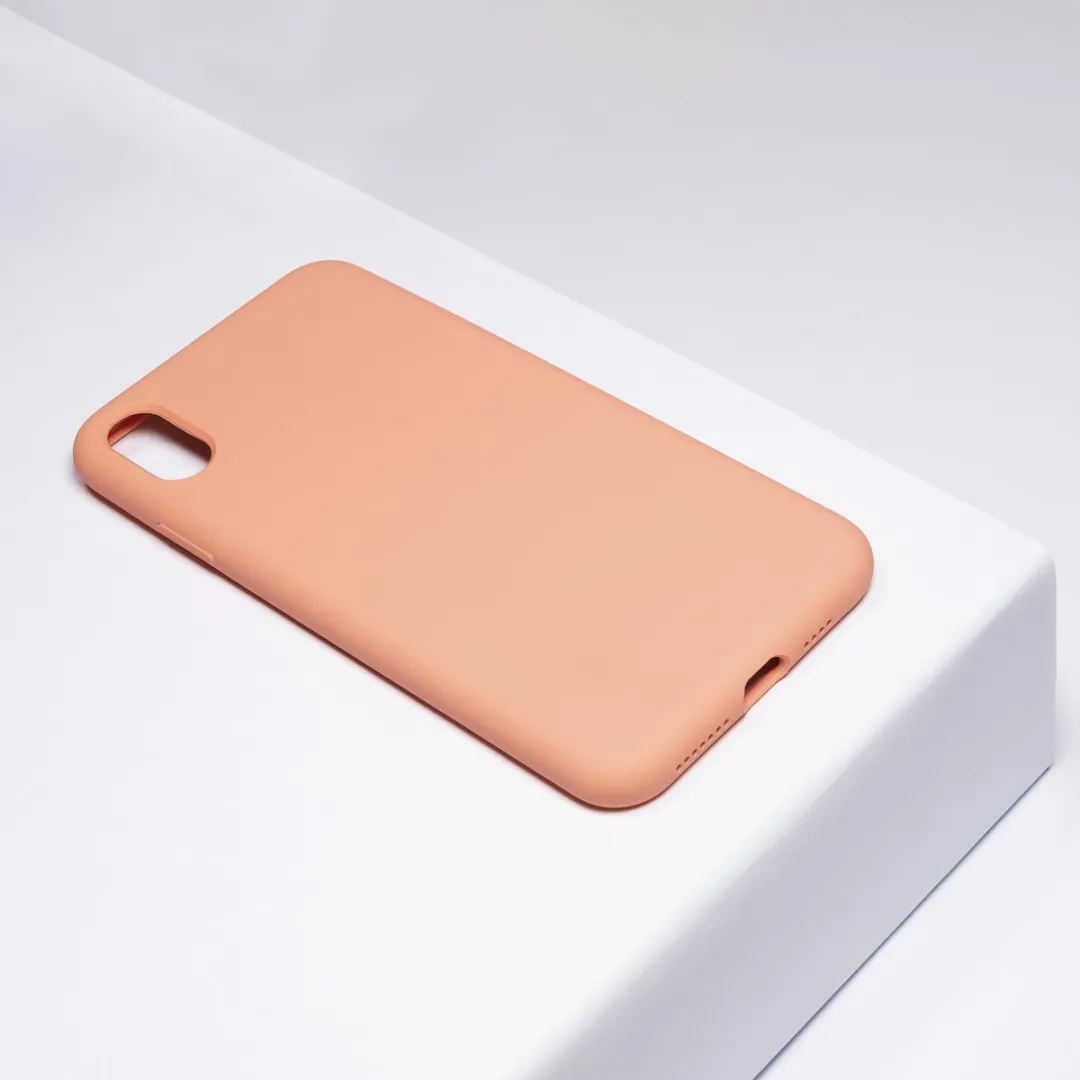BMAX Siliconen Hoesje iPhone XS Max - BMAX88512 - Nectarine