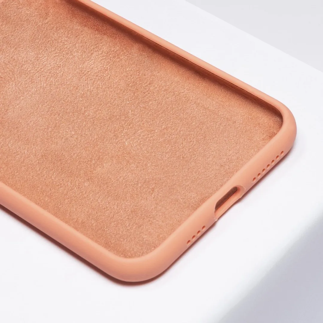 BMAX Siliconen Hoesje iPhone XS Max - BMAX88512 - Nectarine