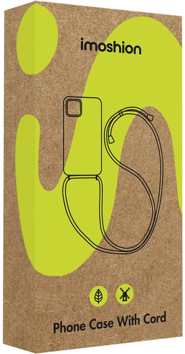 imoshion Hoesje - Geschikt voor Apple iPhone 13 Pro - Backcover met koord + armband - Parels - Transparant