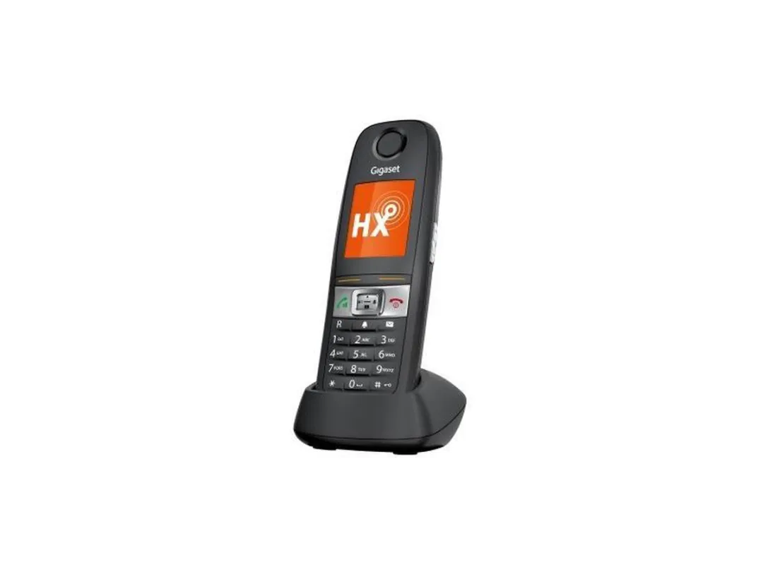 Gigaset E630HX - Universele handset - IP-telefoon voor verbinding met uw basisstation of router - Robuuste telefoon ideaal voor bouw en werkplaatsen - zwart
