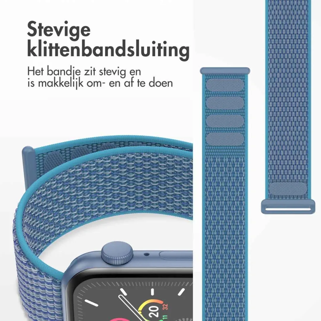 Imoshion Nylon Bandje Apple Watch 44-49mm - Blauw