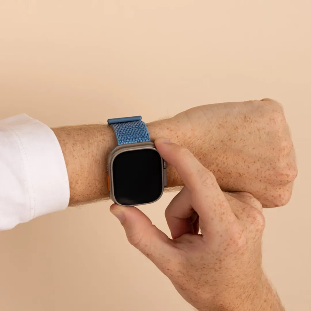 Imoshion Nylon Bandje Apple Watch 44-49mm - Blauw